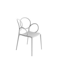 In stock Sissi Stackable Armchair White Polypropylene by Driade