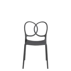 Sissi Stackable Chair Dark Grey Polypropylene by Driade