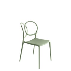 In stock Sissi Stackable Chair Green Polypropylene By Driade
