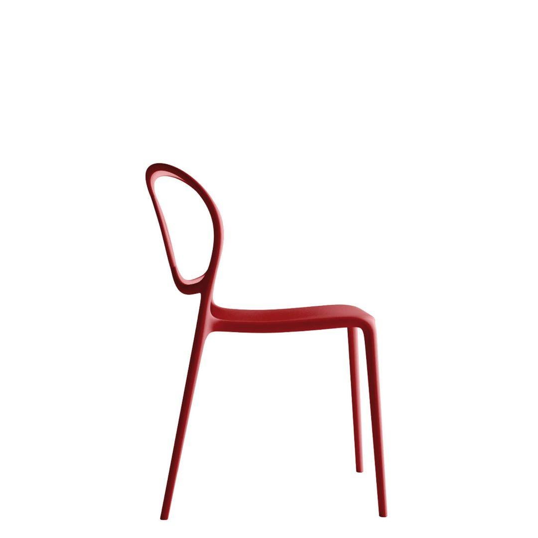 Due to the delicacy of the finish it is not recommended to stack the armchairs.The company reserves the right not to accept any complaints.

The Sissi Stackable Armchair by Driade is a graceful, stylish armchair. Crafted with molded polypropylene,