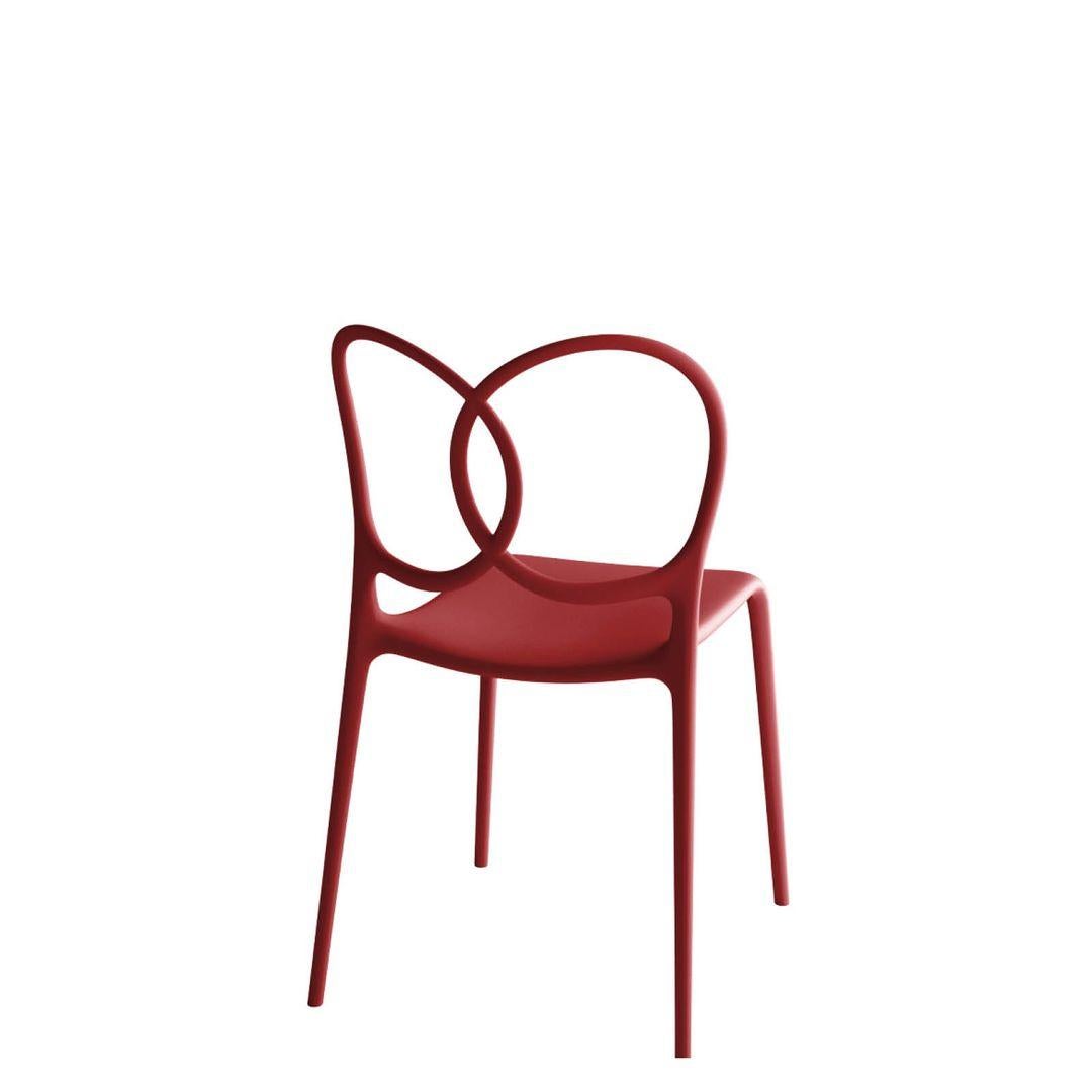 Sissi Stackable Chair Red Polypropylene By Driade In New Condition For Sale In Beverly Hills, CA