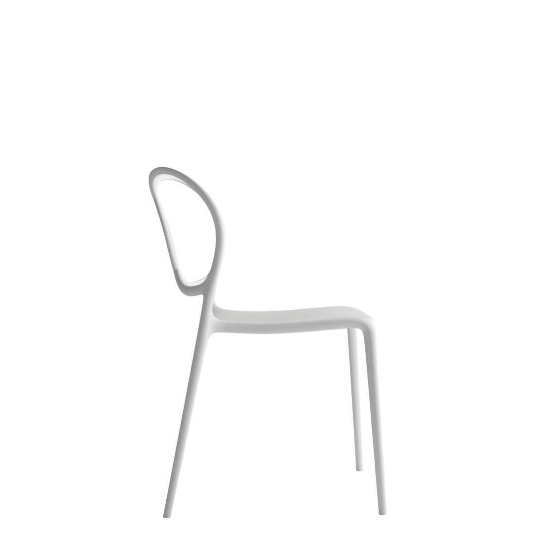 Sissi Stackable Chair White Polypropylene by Driade In New Condition For Sale In Beverly Hills, CA