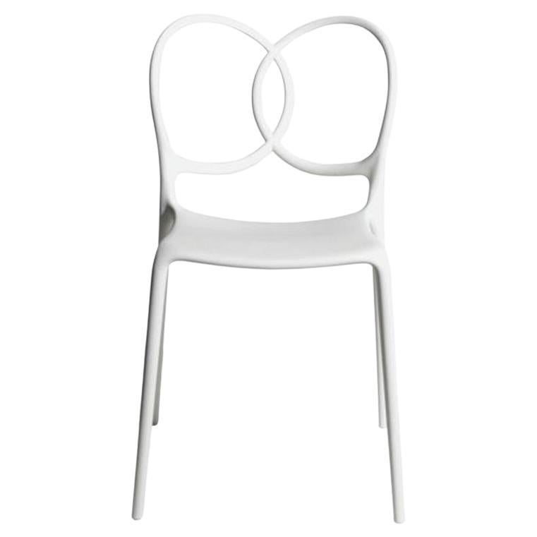 Stapelbarer Stuhl aus weißem Polypropylen von Driade für Sissi