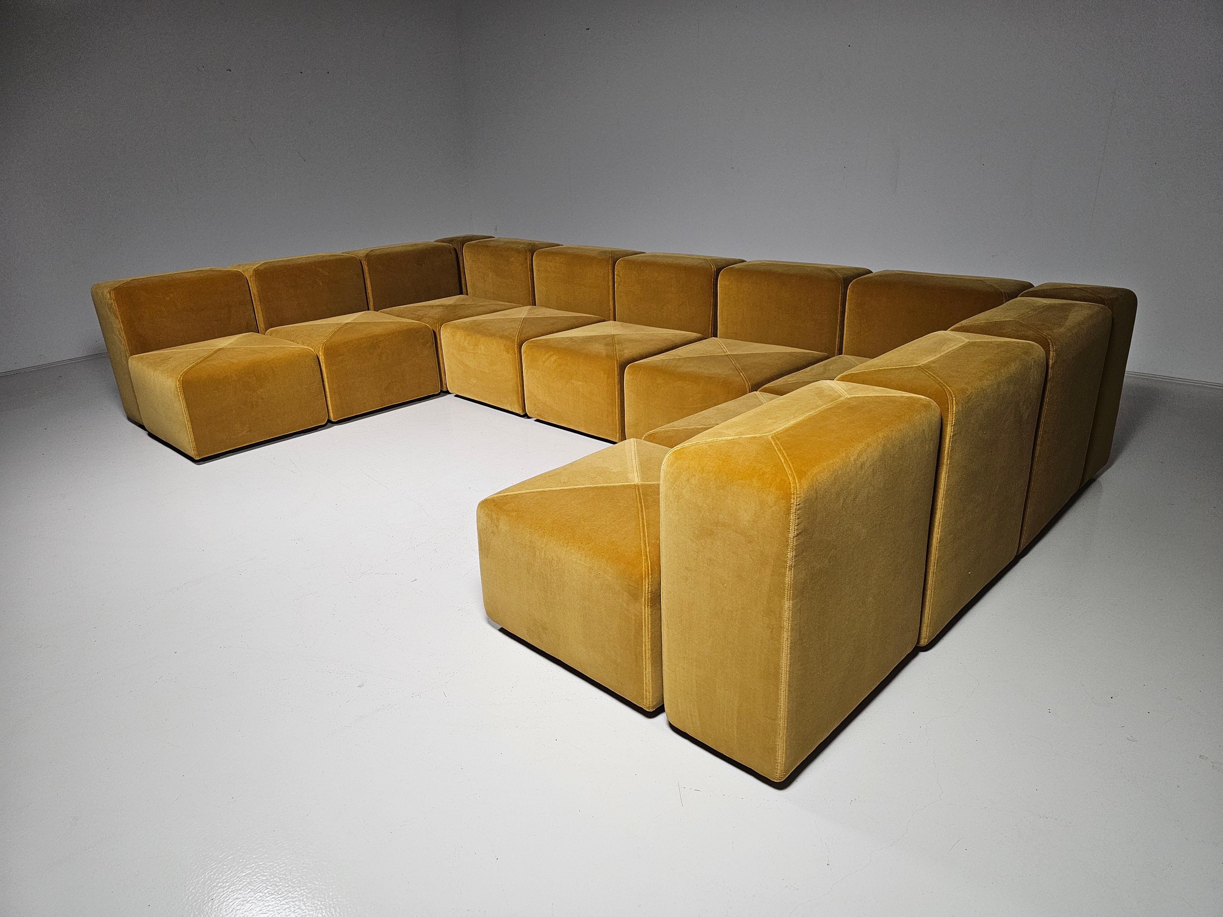 Mid-Century Modern Sistema 61 Modular Sofa by Giancarlo Piretti for Anonima Castelli, 1970s en vente