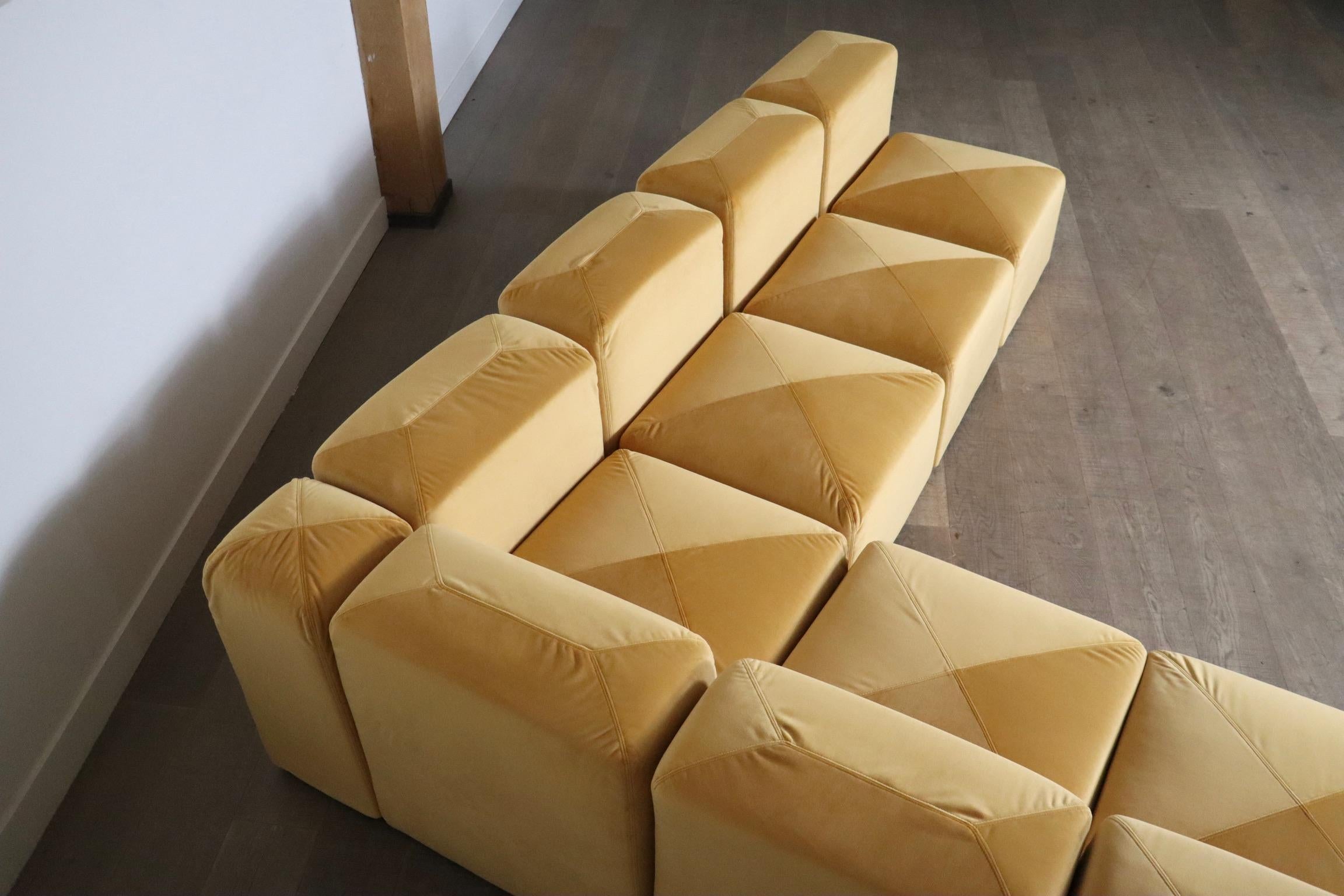 Metal Sistema 61 Modular Sofa By Giancarlo Piretti For Castelli, Italy 1970s
