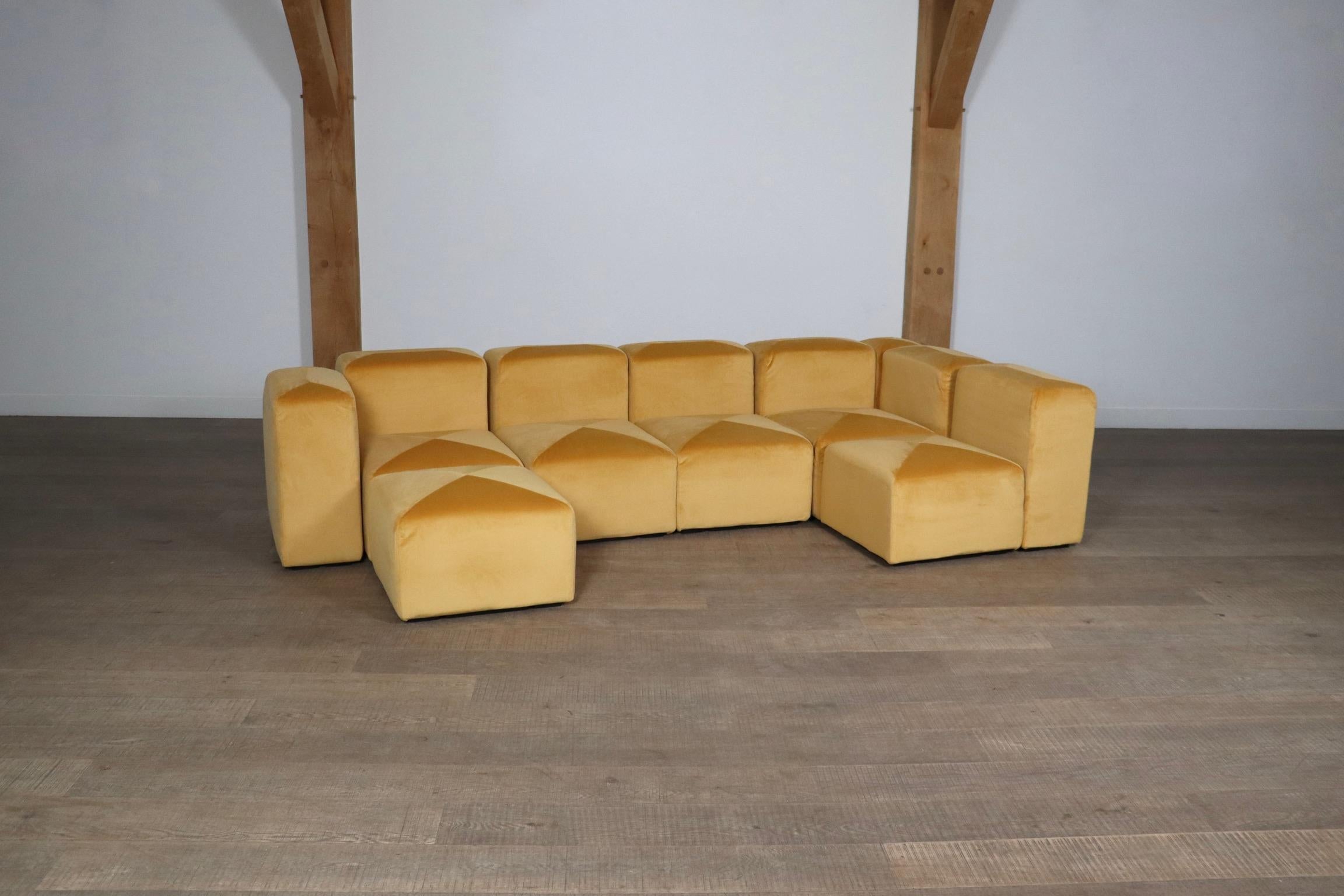 Sistema 61 Modular Sofa By Giancarlo Piretti For Castelli, Italy 1970s 2
