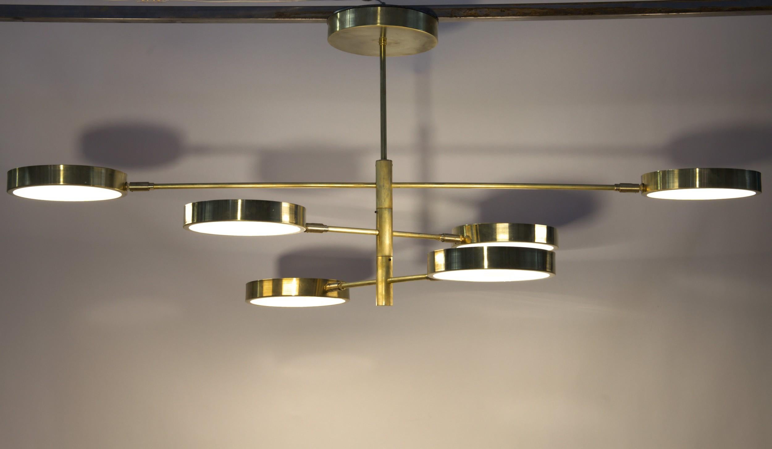 Lustre Sistema de Piattelli Design, 6 abat-jour en vente 7