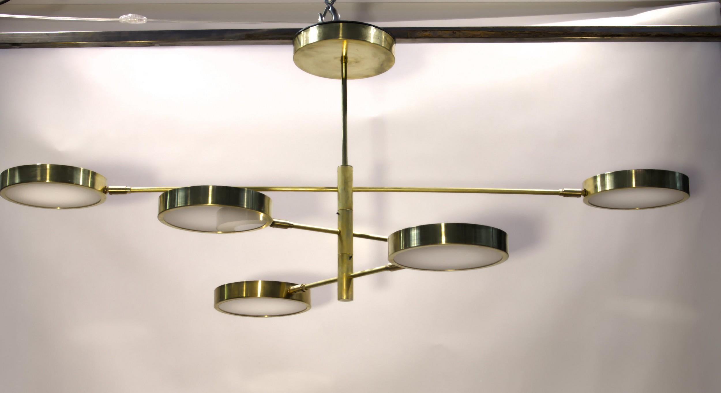 Lustre Sistema de Piattelli Design, 6 abat-jour en vente 8