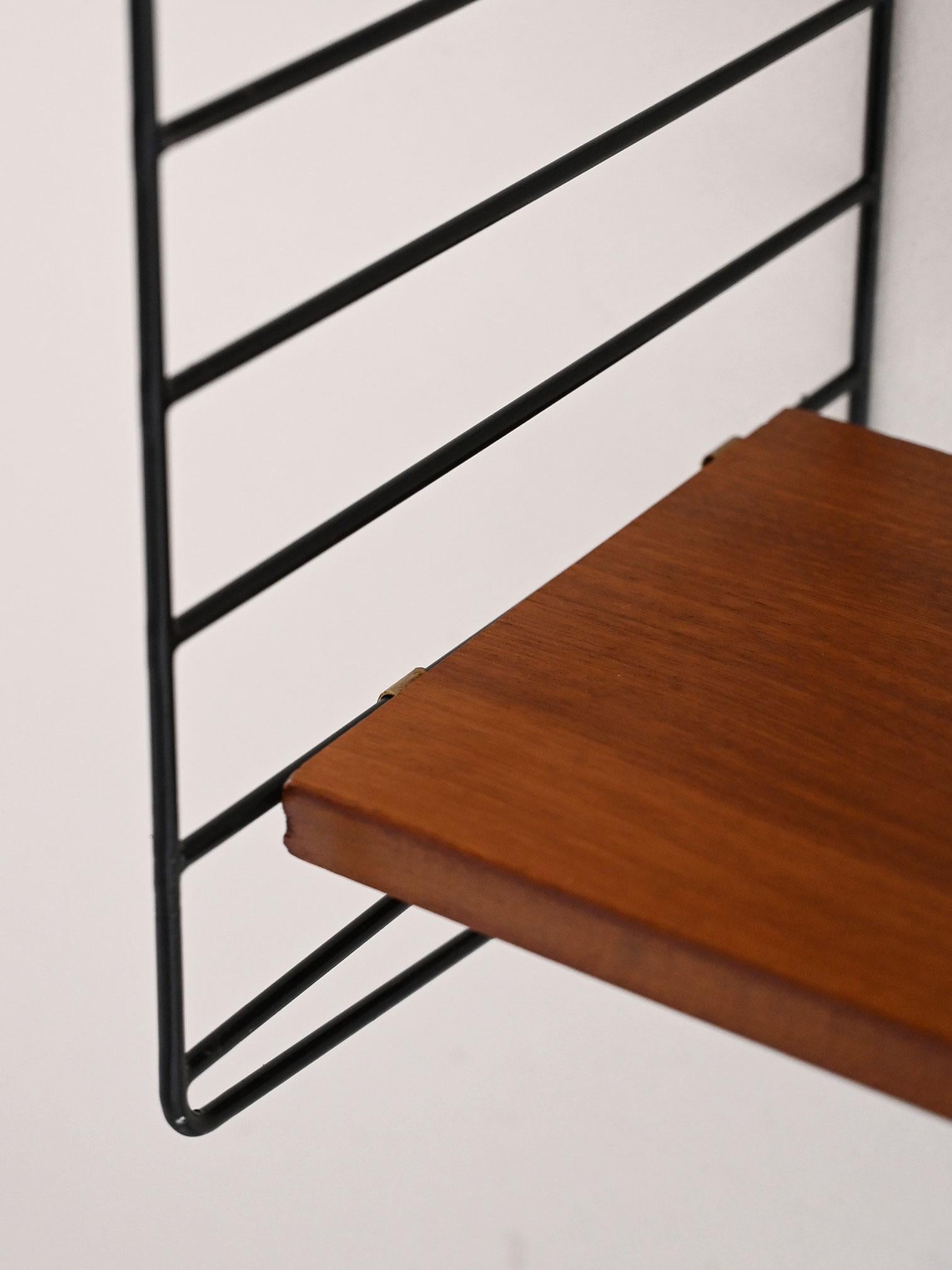 Metal Scandinavian teak and black metal 