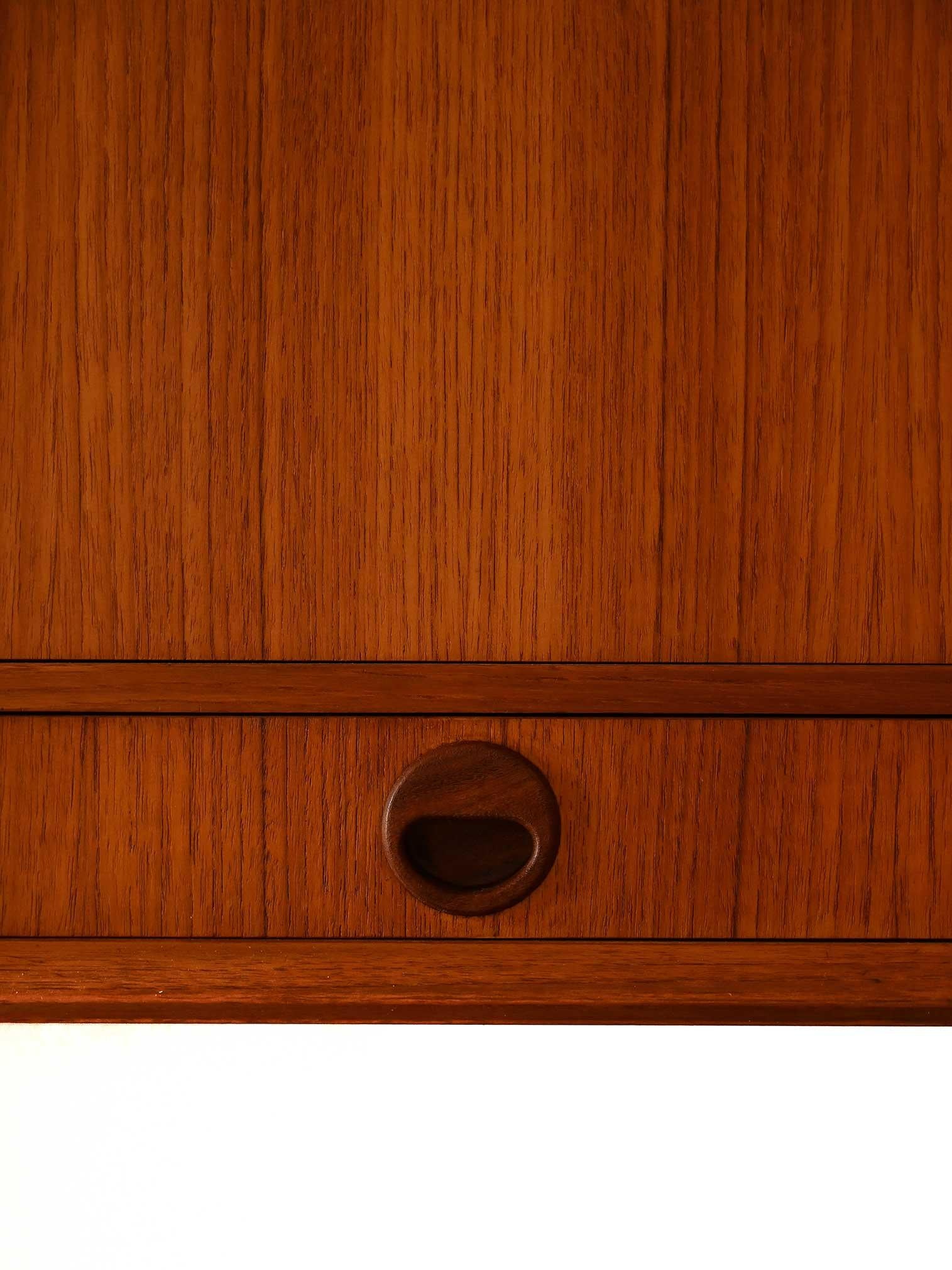 Scandinavian Sistema modulare scandinavo anni 60 in teak in vendita