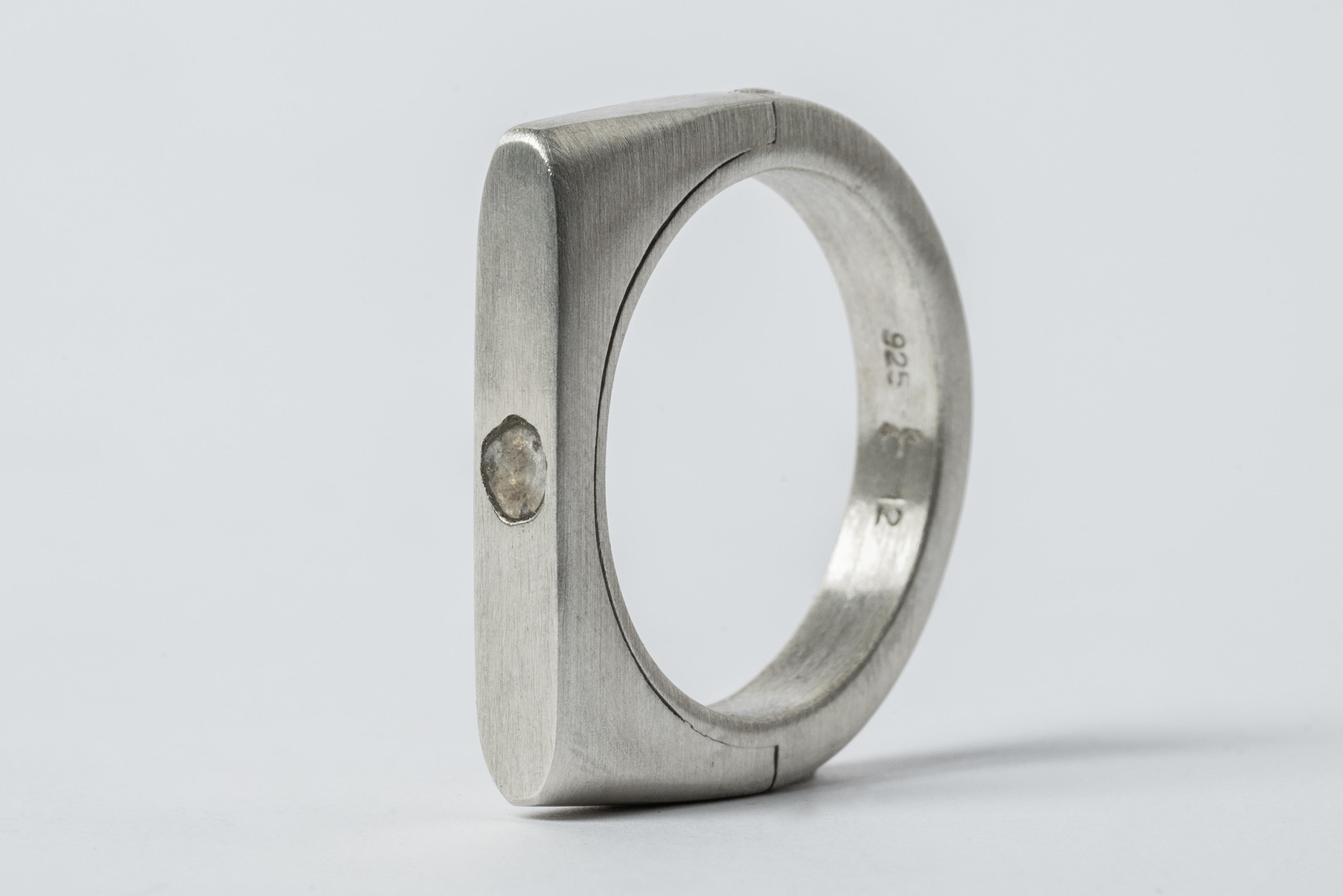 For Sale:  Sistema Ring (0.1 CT, Diamond Slab, Oval, 4mm, MA+DIA) 2
