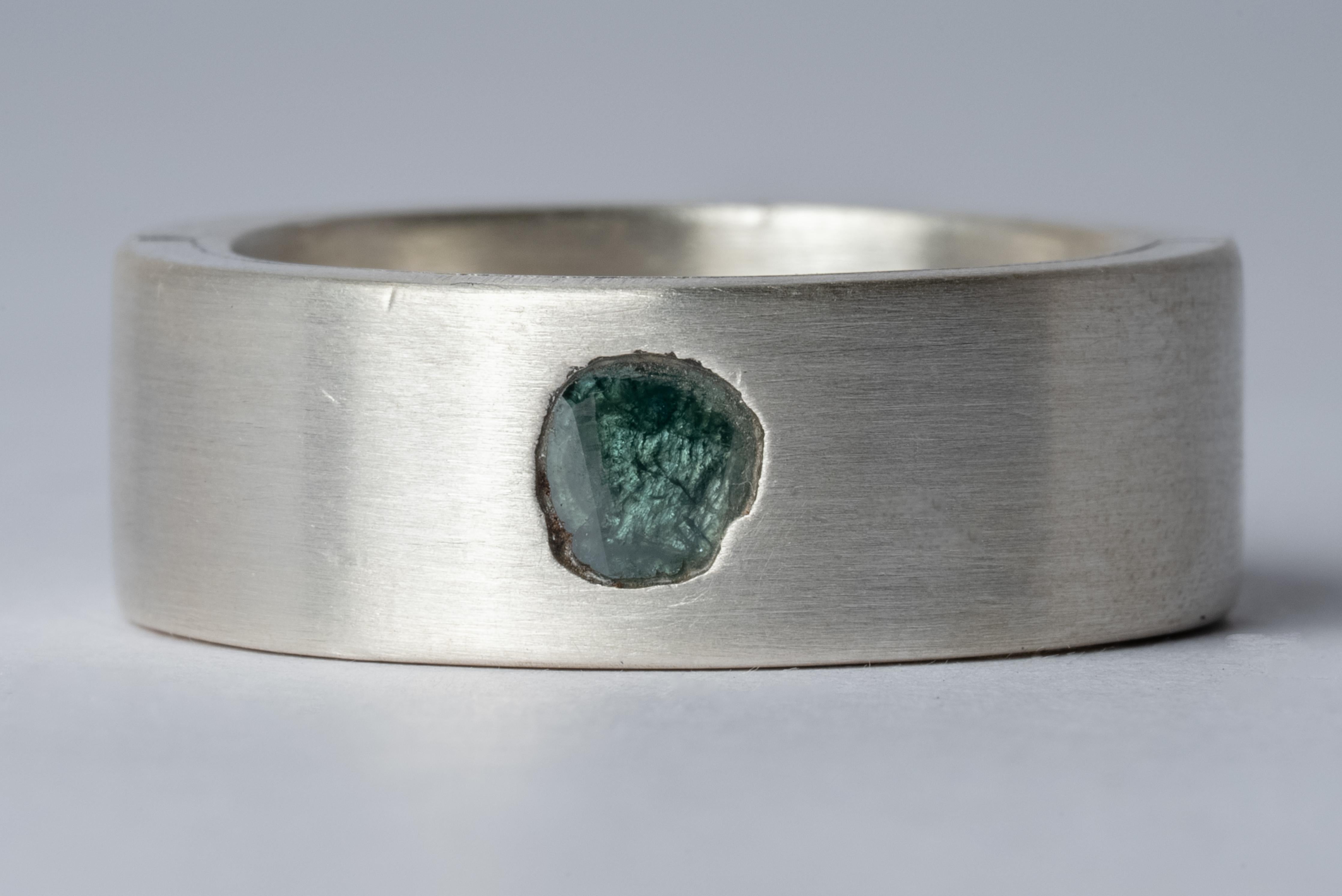 For Sale:  Sistema Ring (0.2 CT Blue Diamond Slab, 9mm, MA+BDIA) 2
