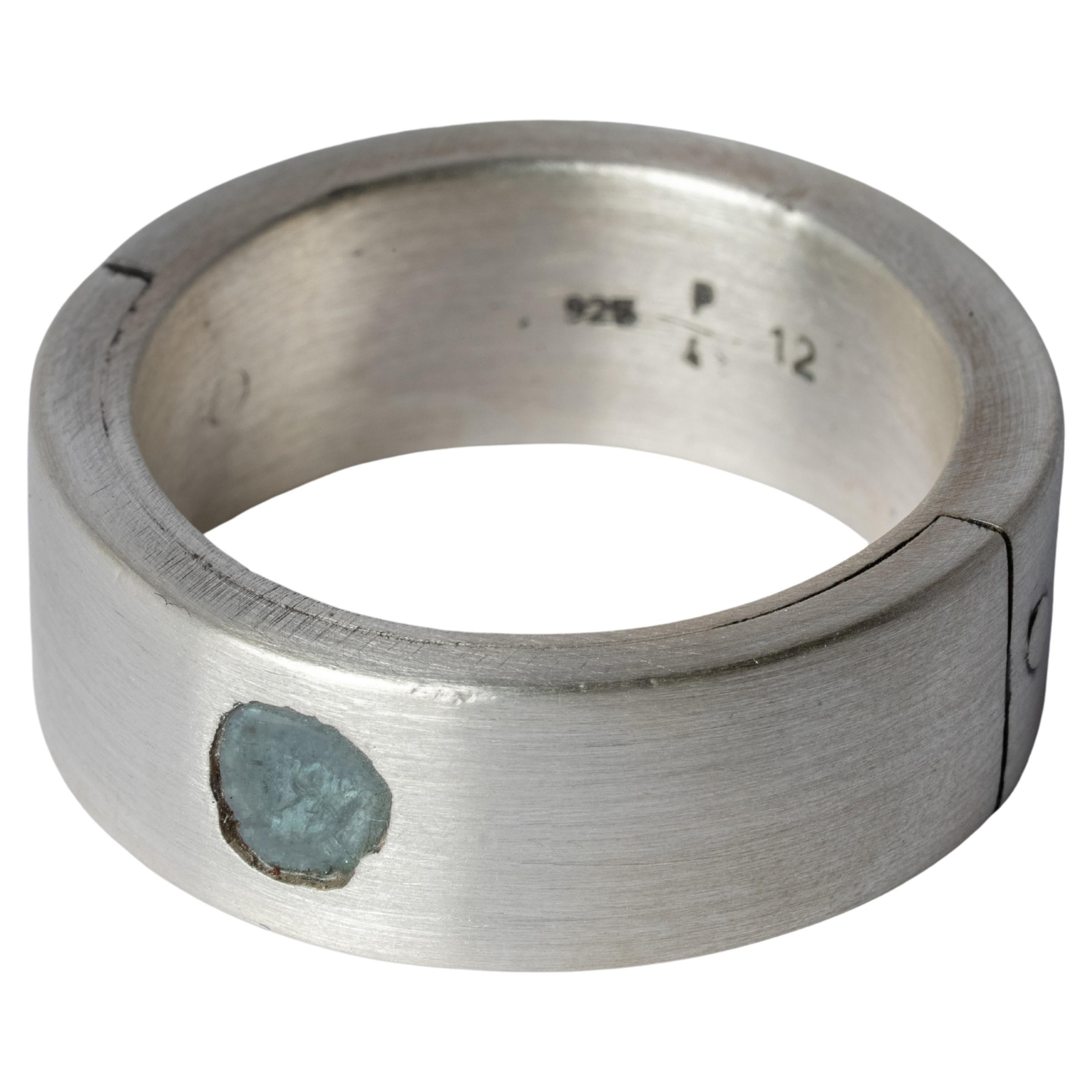 For Sale:  Sistema Ring (0.2 CT Blue Diamond Slab, 9mm, MA+BDIA)
