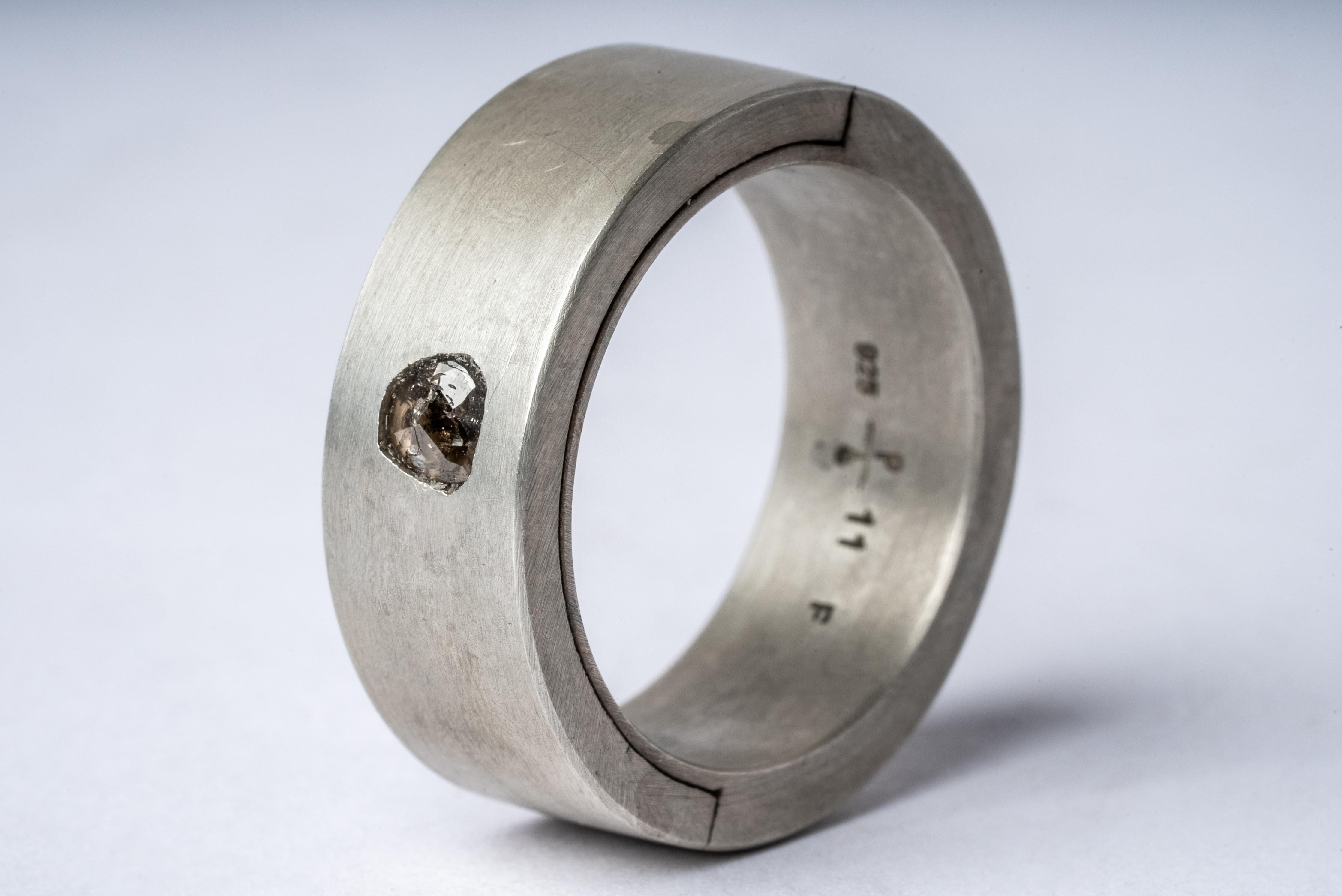 For Sale:  Sistema Ring (0.2 CT, Tiny Faceted Diamond Slab, 9mm, DA+FCDIA) 2