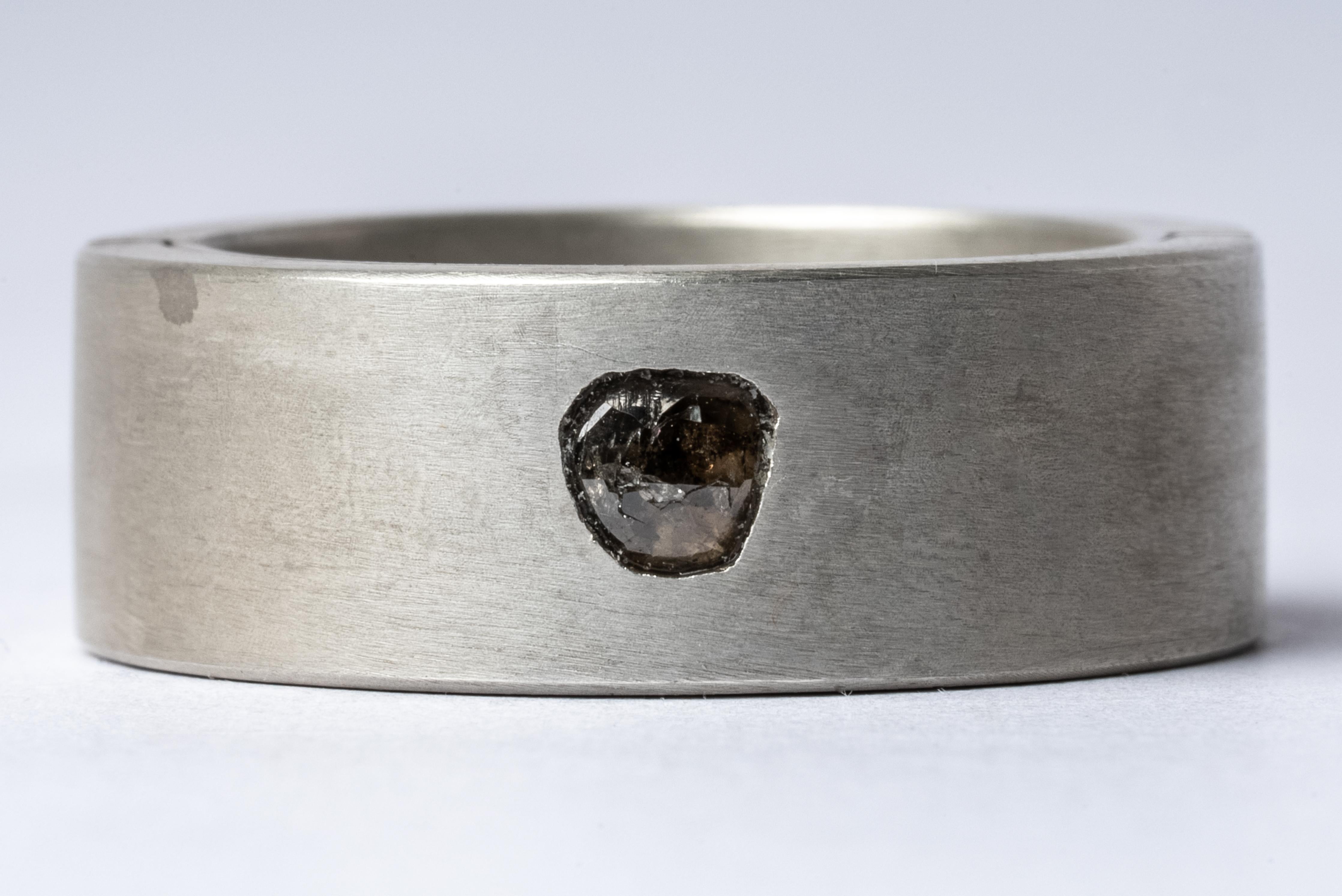 For Sale:  Sistema Ring (0.2 CT, Tiny Faceted Diamond Slab, 9mm, DA+FCDIA) 3