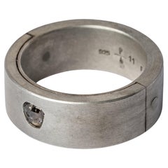 Sistema Ring (0.2 CT, Tiny Faceted Diamond Slab, 9mm, DA+FCDIA)