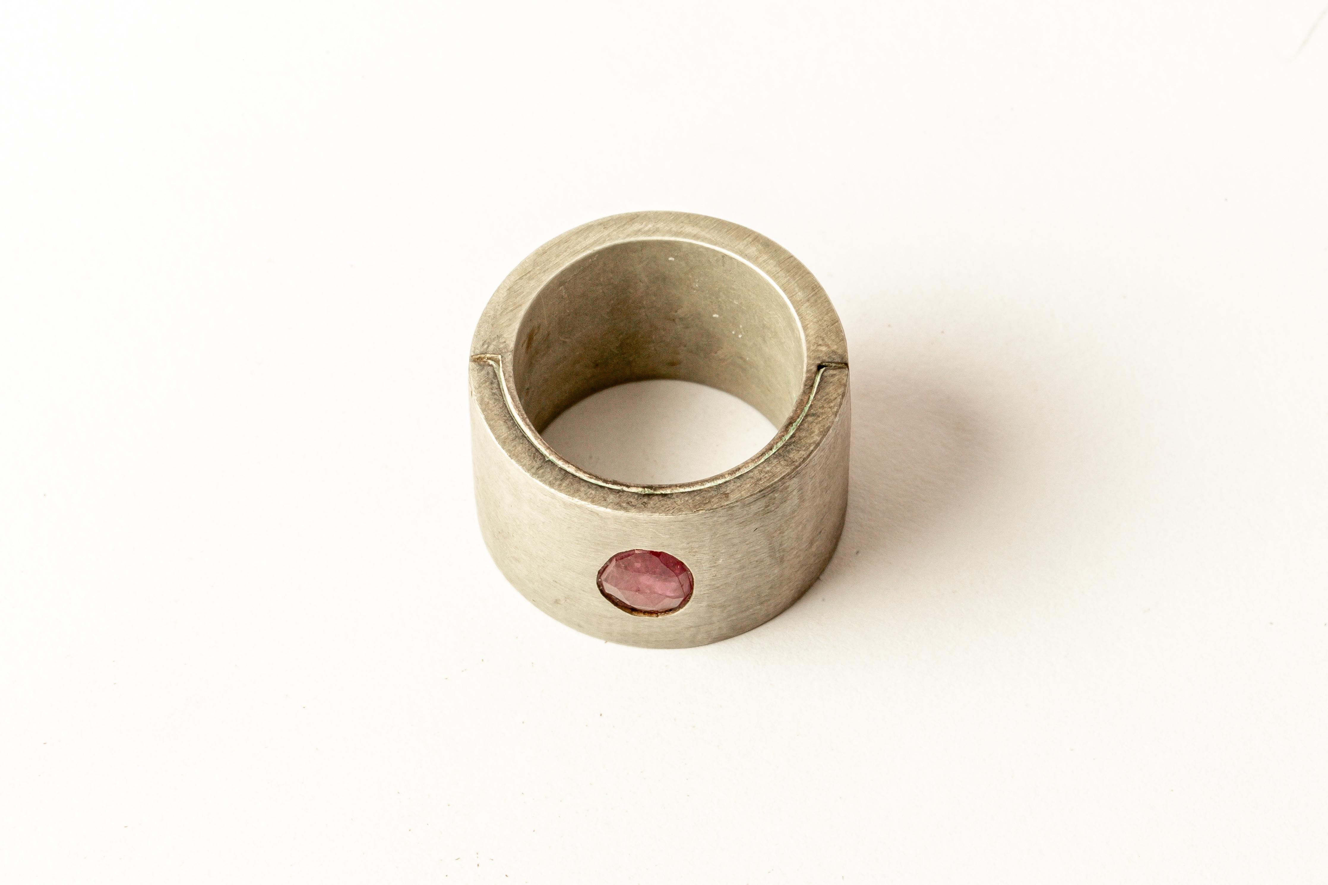 For Sale:  Sistema Ring (0.6 CT, Single Ruby Slice, 17mm, DA+RUB) 4