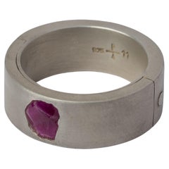 Bague Sistema 0,6 ct, coupe unique en rubis, 9 mm, DA+RUB)