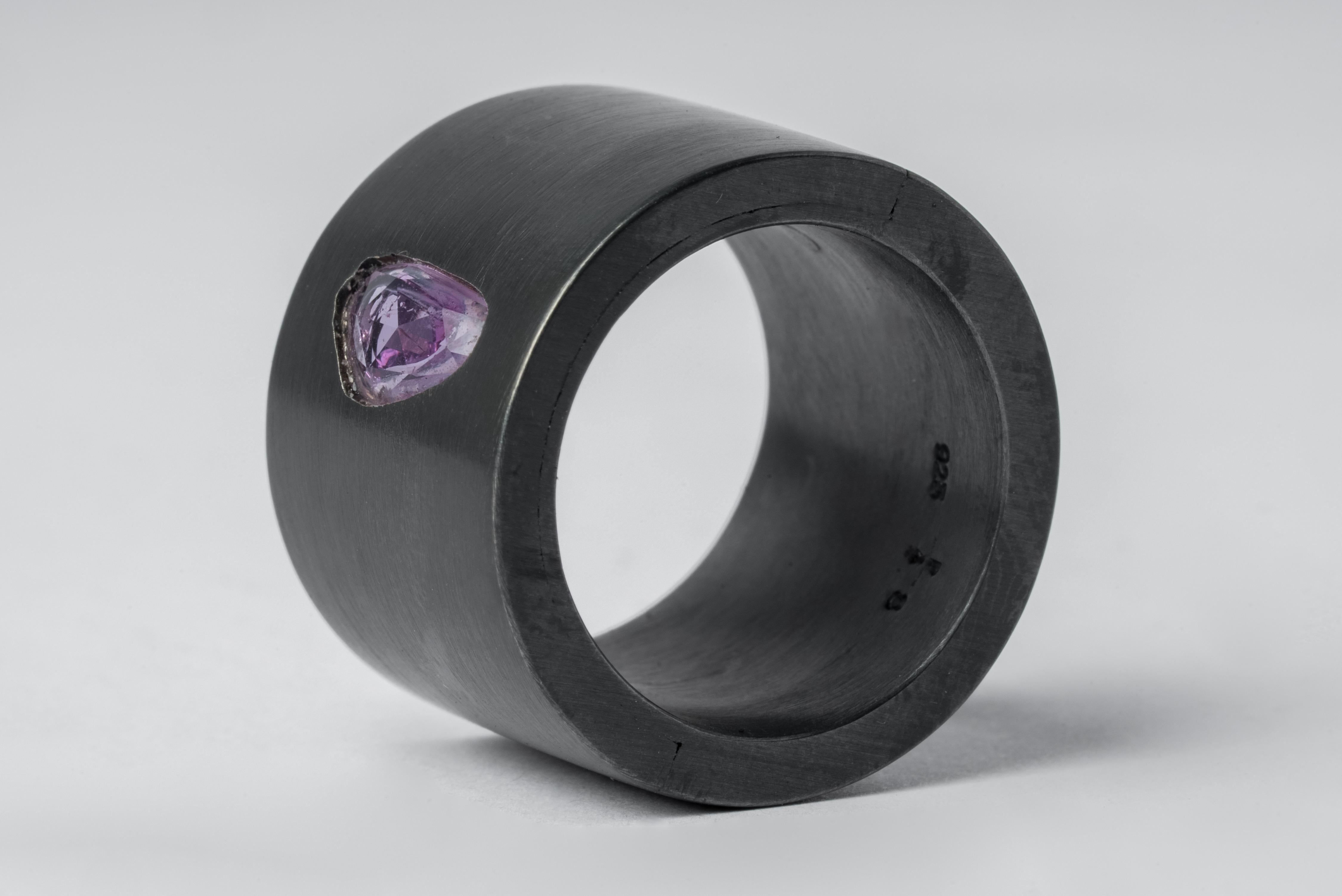 For Sale:  Sistema Ring (0.8 CT, Pink Sapphire Faceted Slab, 17mm, KA+SAF) 2