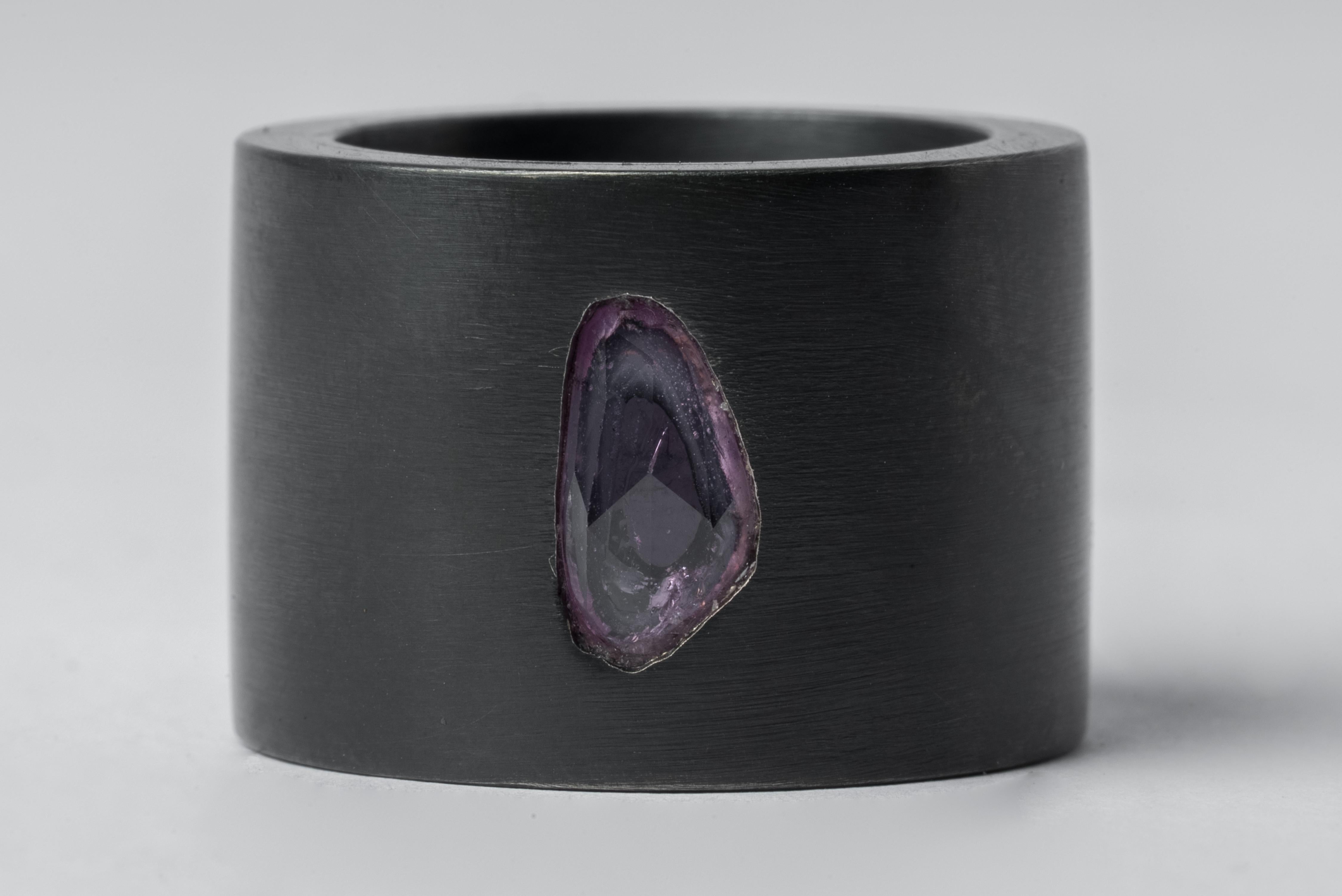 For Sale:  Sistema Ring (0.8 CT, Pink Sapphire Faceted Slab, 17mm, KA+SAF) 3