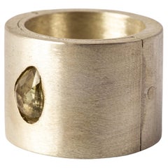 Sistema Ring (0.8 CT, Yellow Sapphire Faceted Slab, 17mm, MA+SAF)