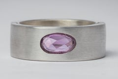 Sistema Ring (1.2 CT, Purple Sapphire Faceted Slab, 9mm, MA+SAF)
