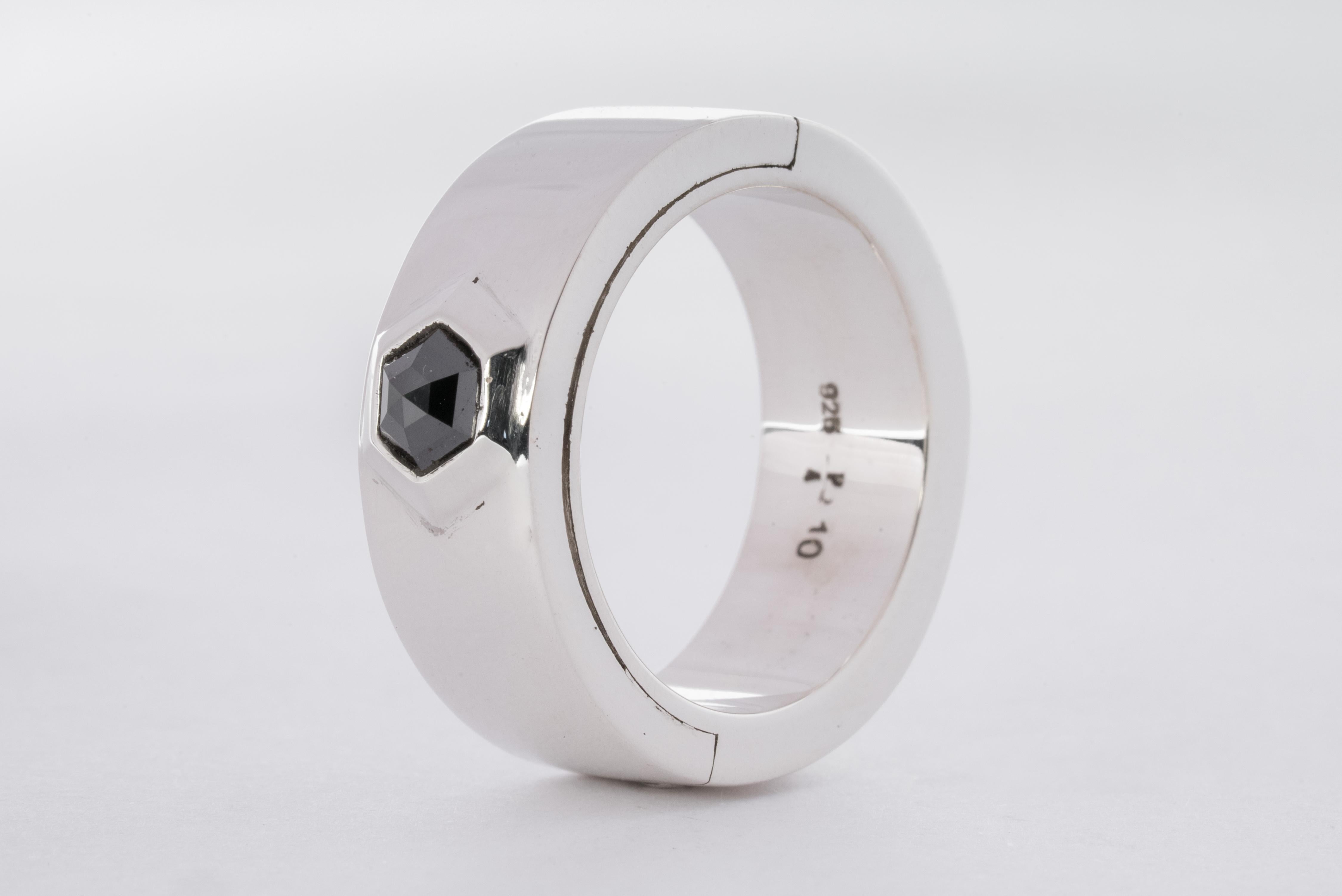 For Sale:  Sistema Ring (Fancy Setting, Black Hex Diamond, 0.5 CT, 9mm, PA+BLKDIA) 2