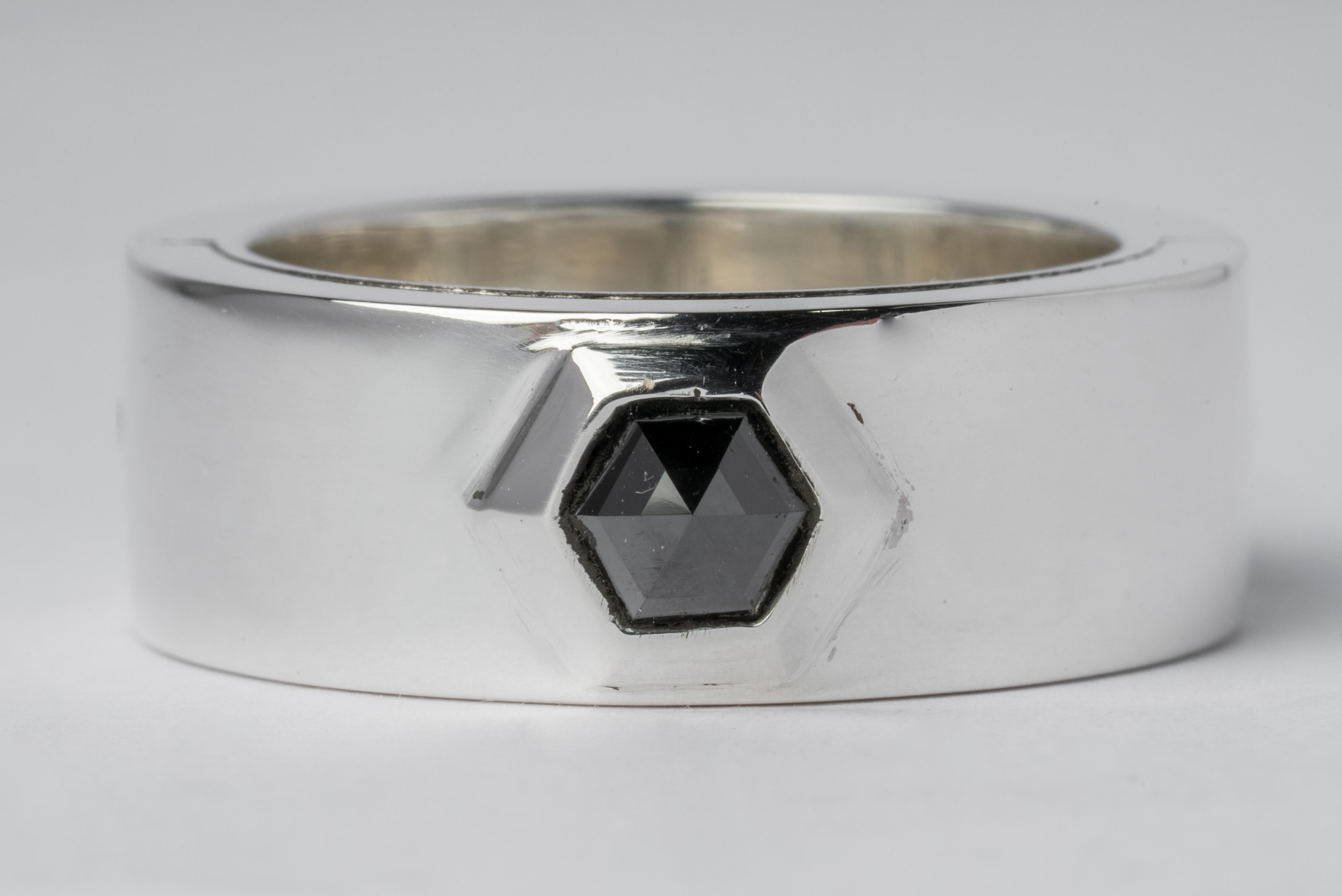 For Sale:  Sistema Ring (Fancy Setting, Black Hex Diamond, 0.5 CT, 9mm, PA+BLKDIA) 3