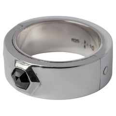 Sistema Ring (Fancy Setting, Black Hex Diamond, 0.5 CT, 9mm, PA+BLKDIA)