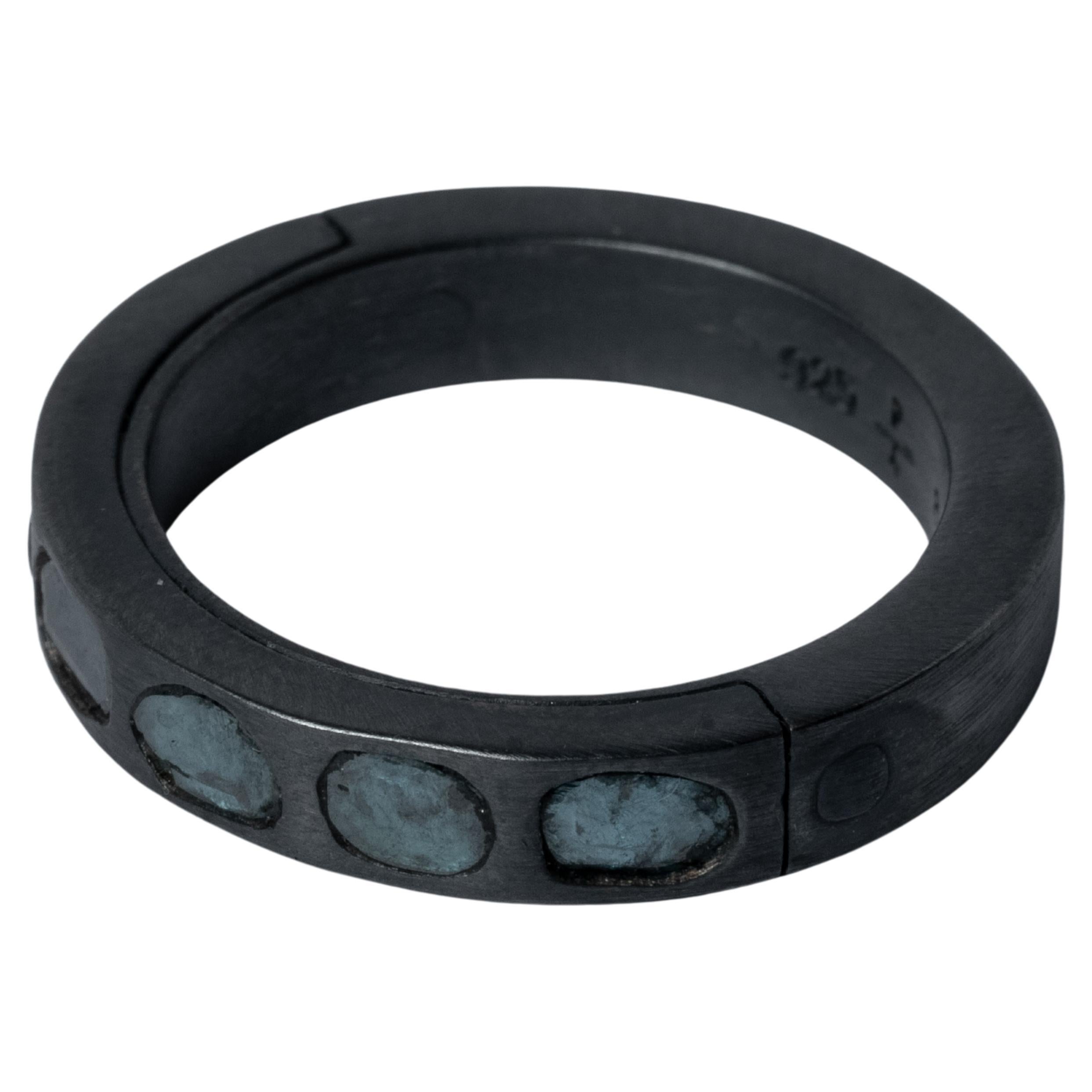 For Sale:  Sistema Ring (Mega Pavé, Blue Diamond Slabs, 4mm, KA+BDIA)