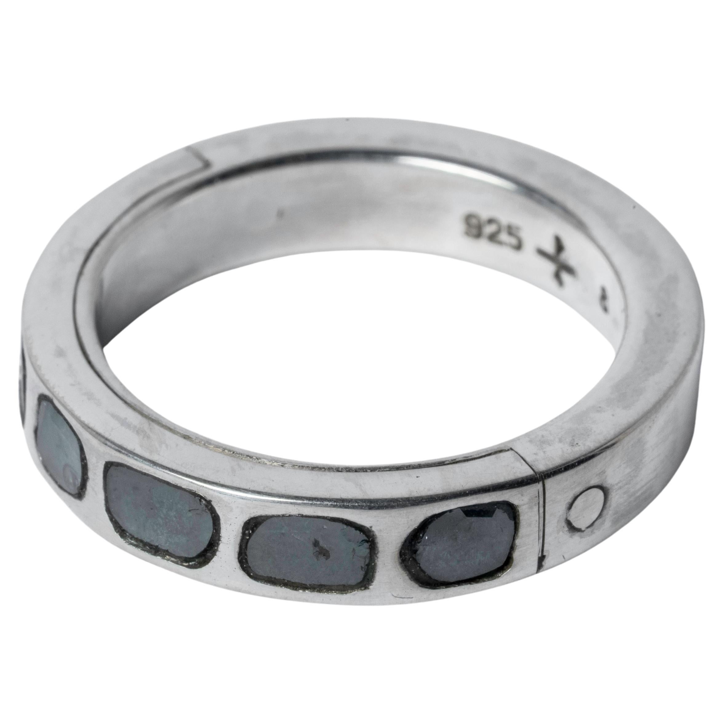 For Sale:  Sistema Ring (Mega Pavé, Blue Diamond Slabs, 4mm, PA+BDIA)
