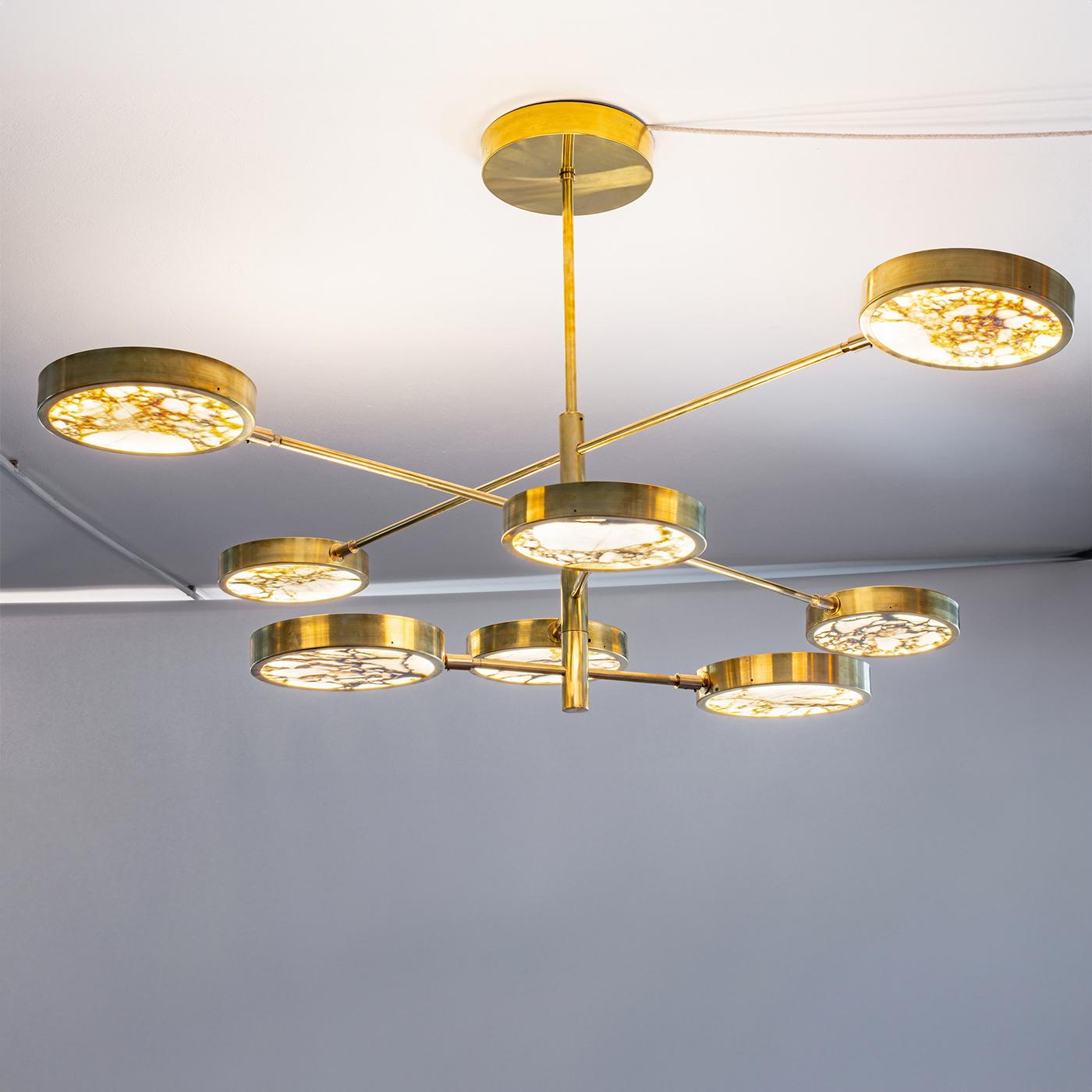 Sistema Solare 8-Light Chandelier In New Condition For Sale In Milan, IT