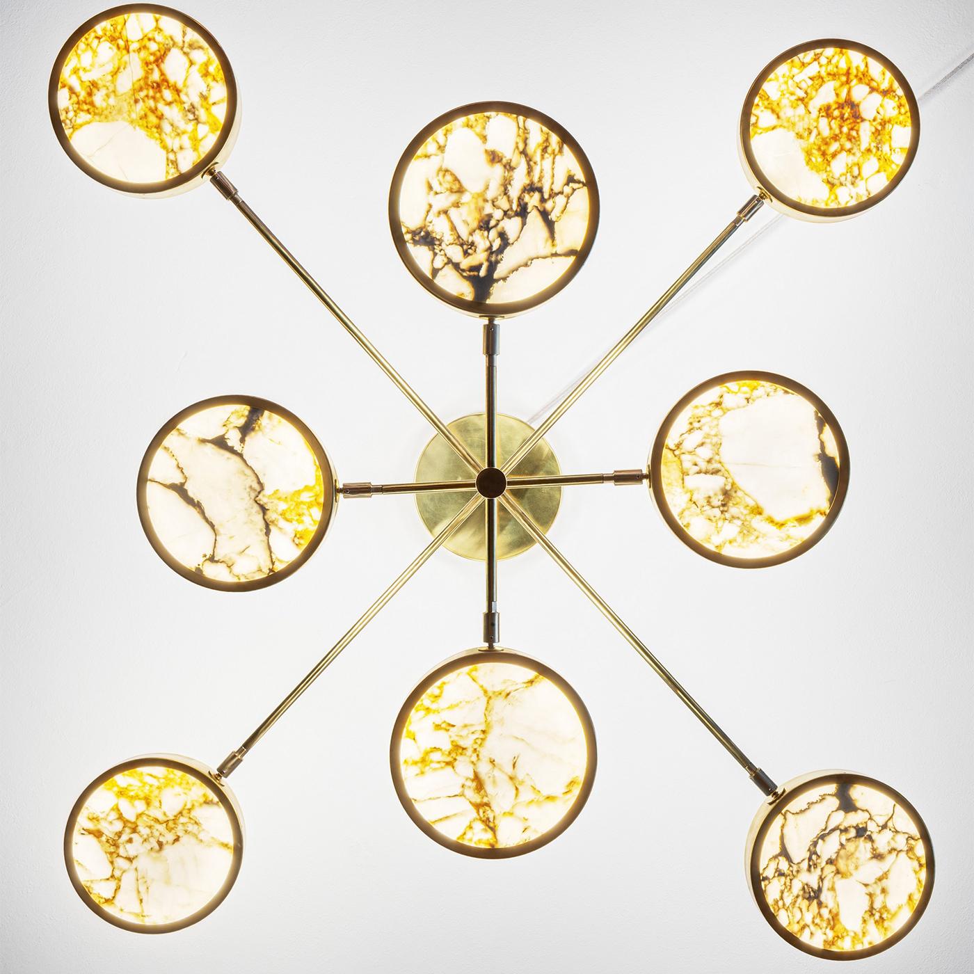 Contemporary Sistema Solare 8-Light Chandelier For Sale