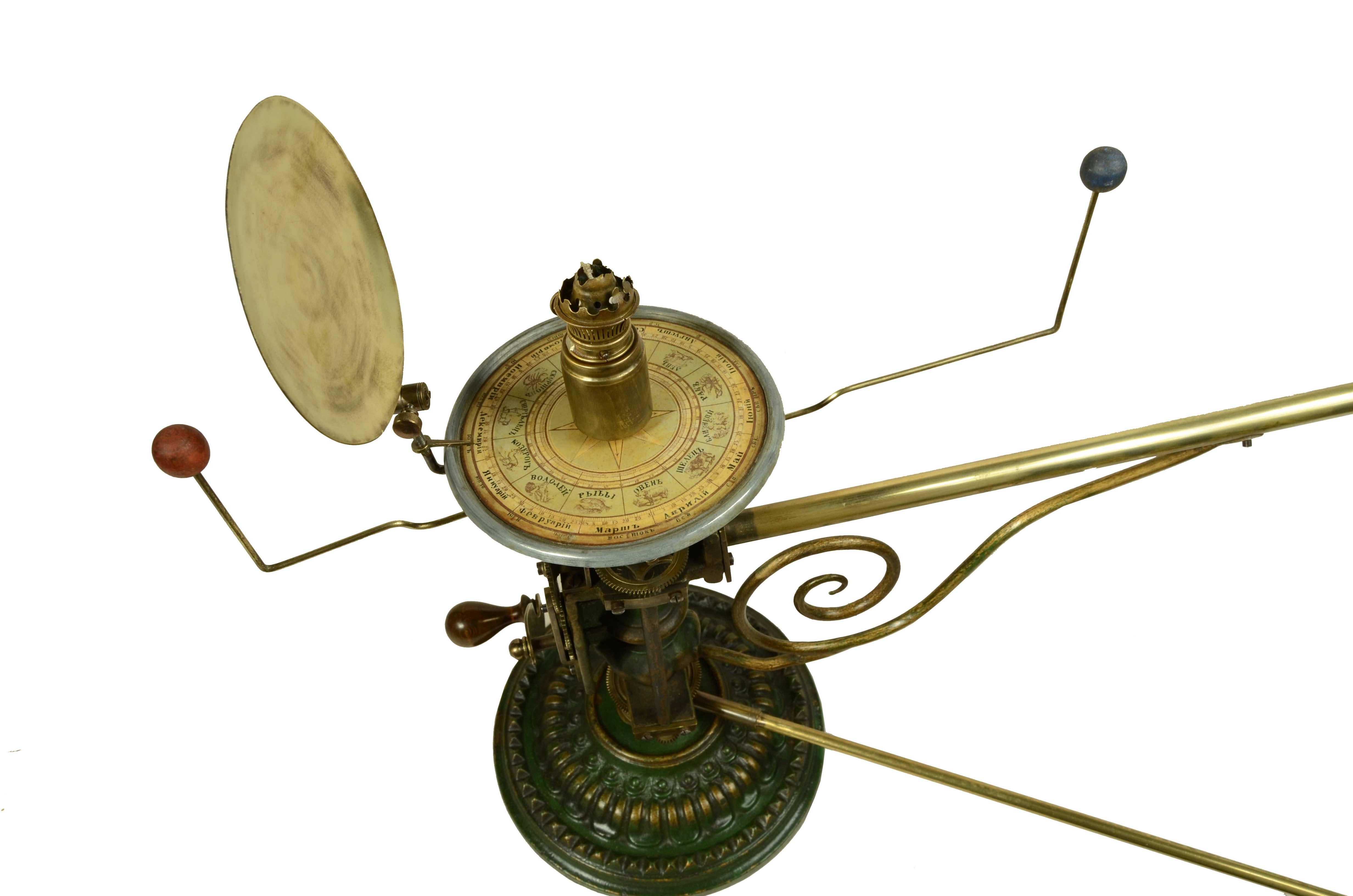 Sistema solare meccanico con Sole, Mercurio, Venere, Terra, Luna e Marte 1870 in vendita 7