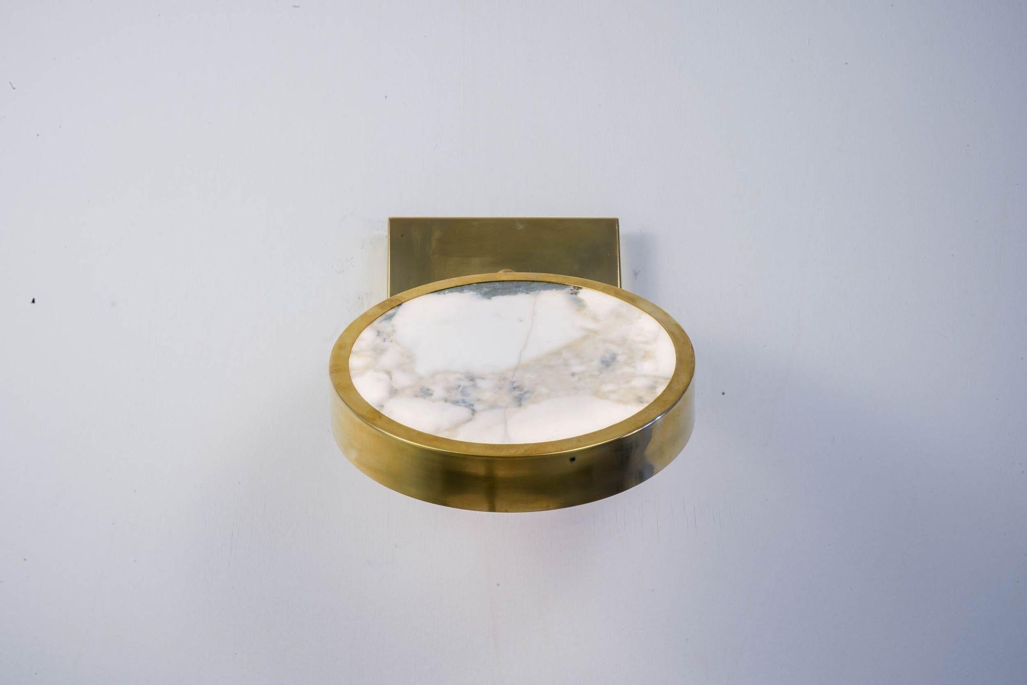 Sistema Solare Wandleuchter. Calacatta Oro-Marmor. Silvio Piattelli Entwurf im Angebot 5