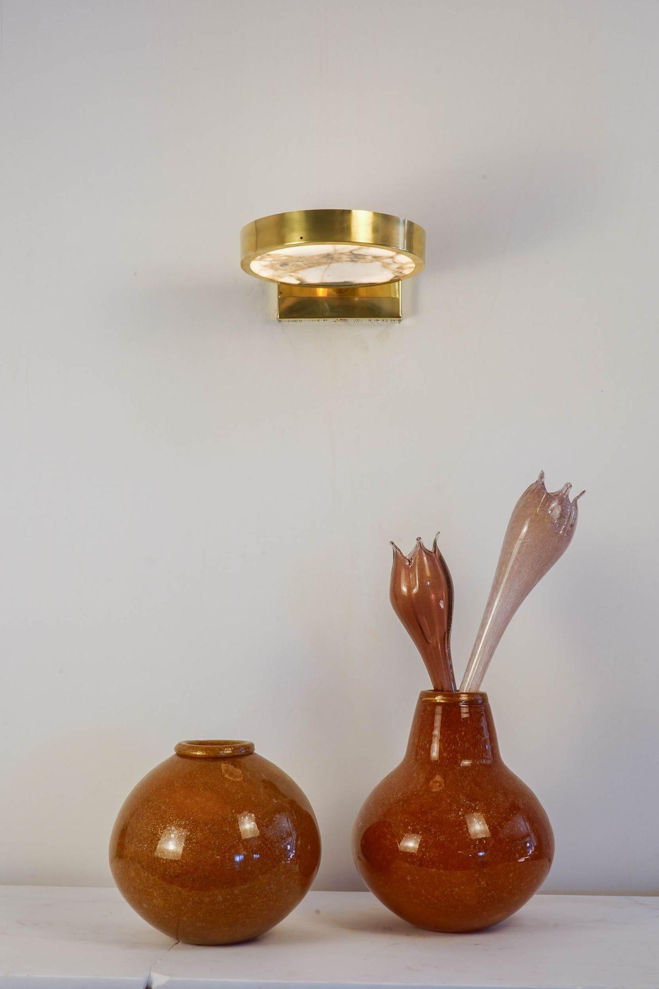 Sistema Solare Wandleuchter. Calacatta Oro-Marmor. Silvio Piattelli Entwurf im Angebot 8