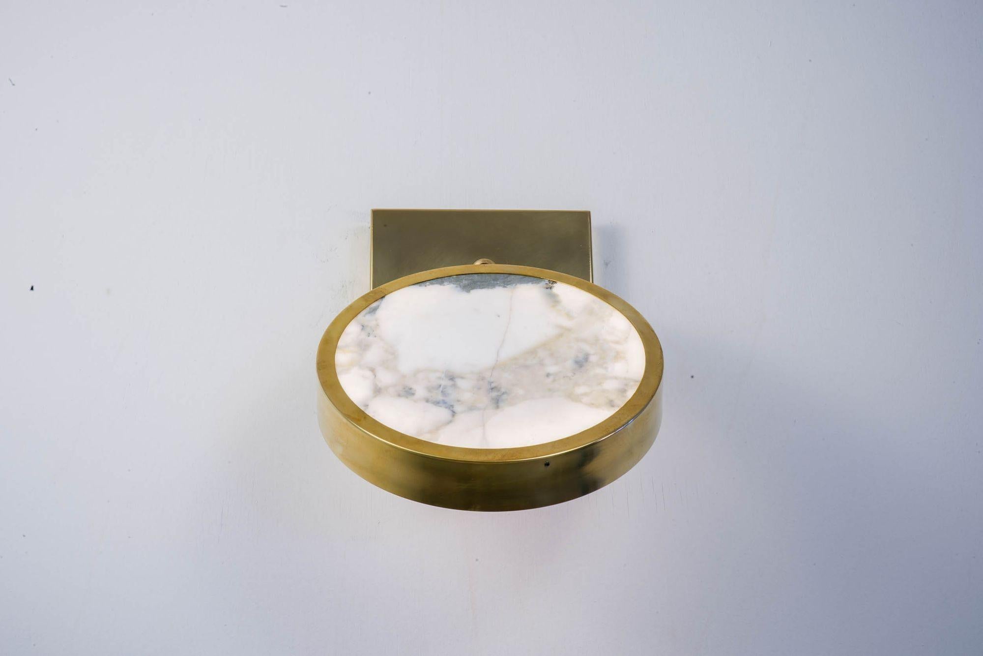 Sistema Solare Wandleuchter. Calacatta Oro-Marmor. Silvio Piattelli Entwurf im Angebot 9