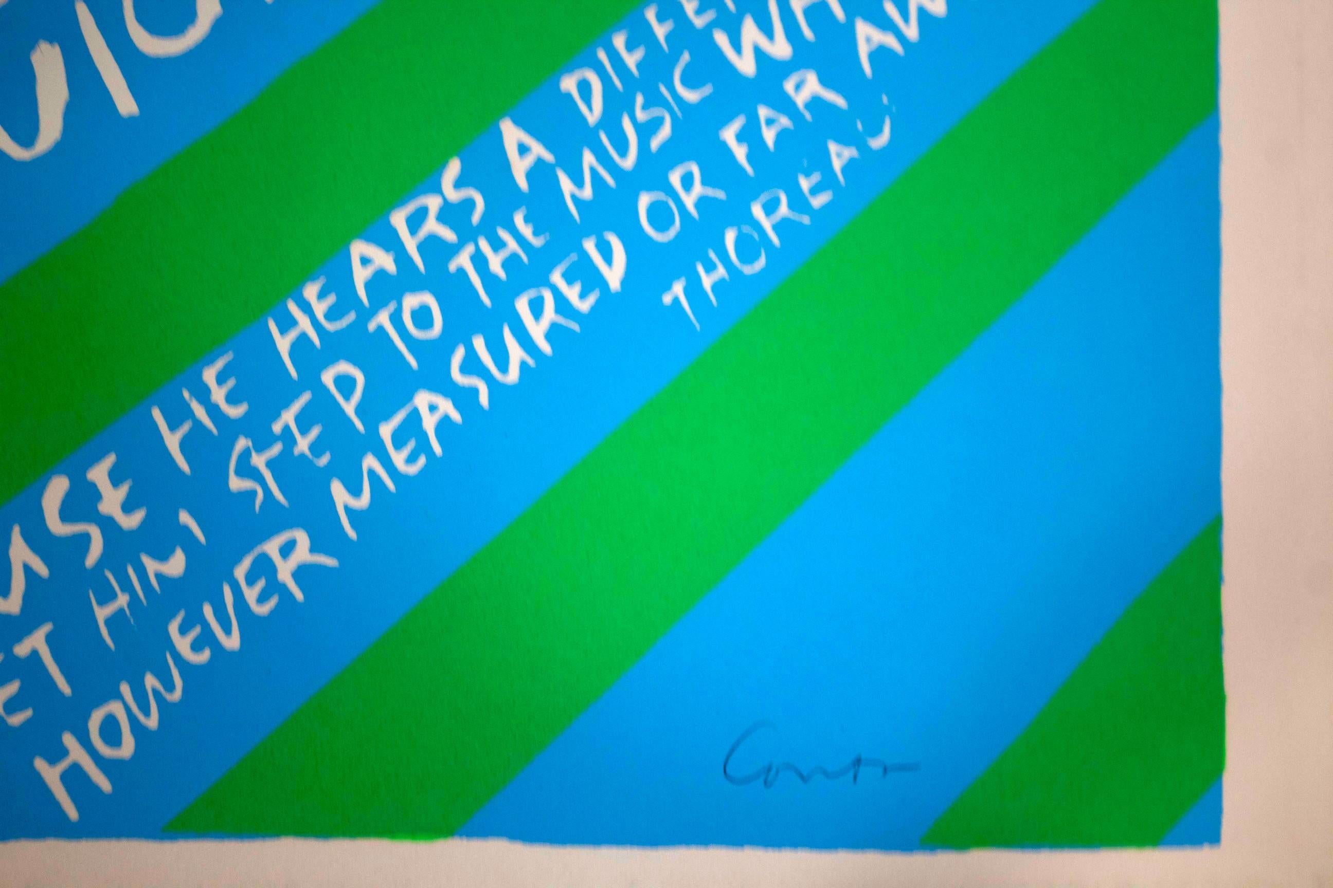 Paper Sister Corita Kent If a Man Quote Signed Serigraph