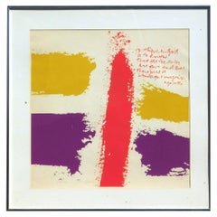 Sister Corita Kent Original Serigraph, 1970, “To Believe in God”