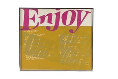 Serigrafia "Enjoy" di Sister Corita