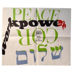 Sister Mary Corita Exhibition Poster/Announcement, Morris Gallery 1966