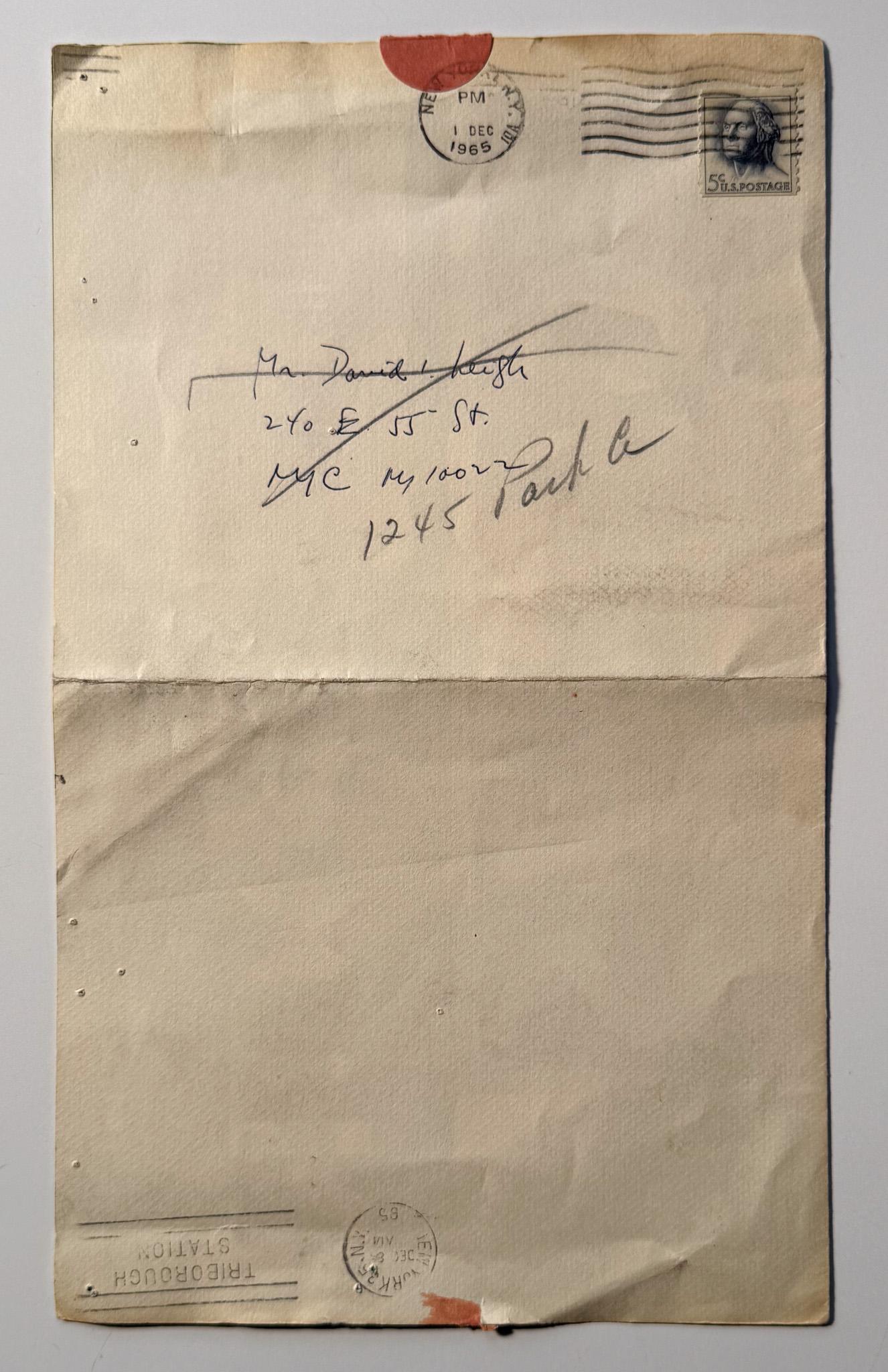 Mid-20th Century Sister Mary Corita Kent Exhibition Poster/Announcement, Morris Gallery 1965 For Sale