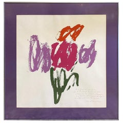 Sister Mary Corita Kent Limited Edition Signed Large Abstract Serigraph Print