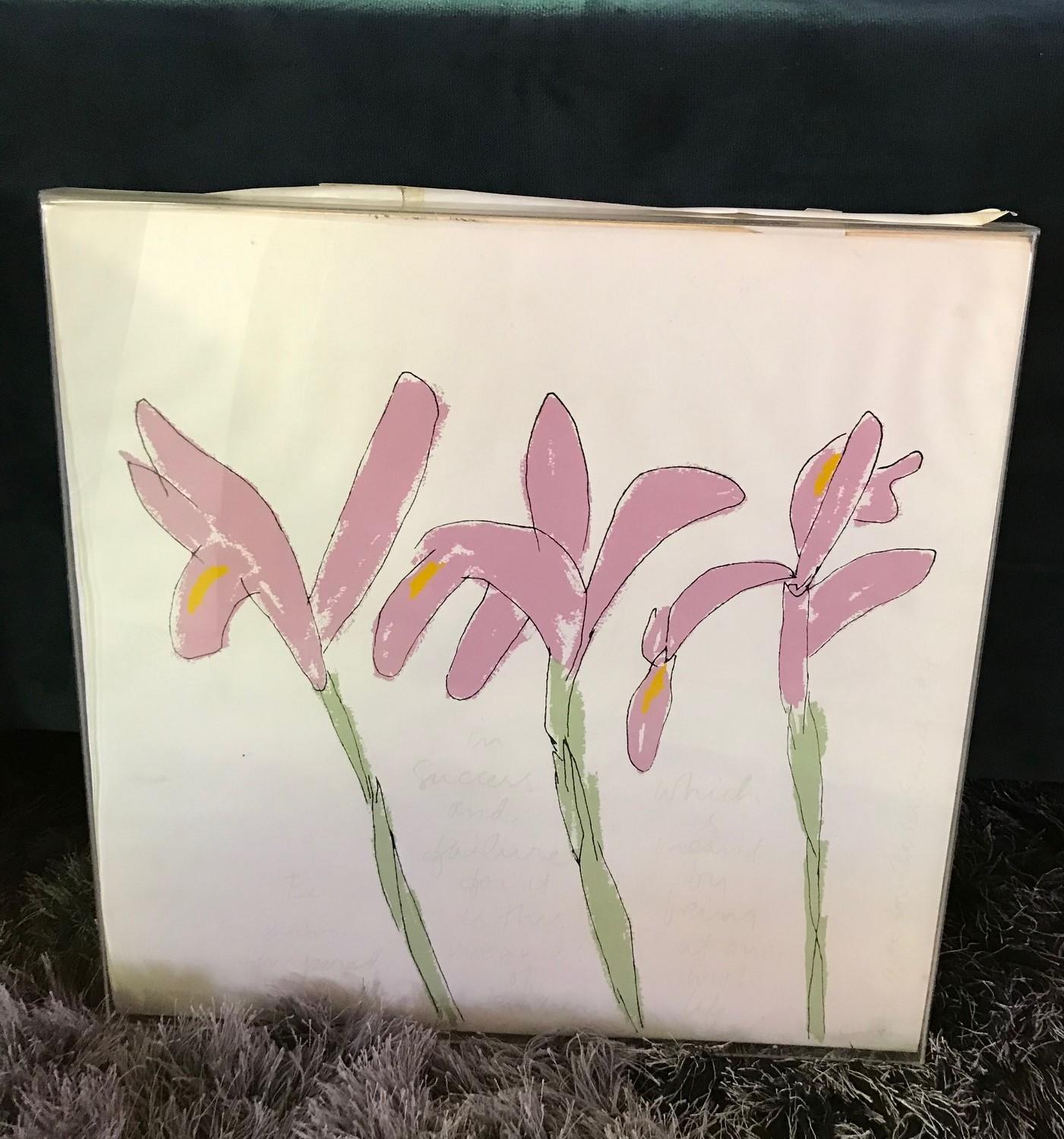 Sister Mary Corita Kent Limited Edition Signed Rare Silkscreen Flower Print 2