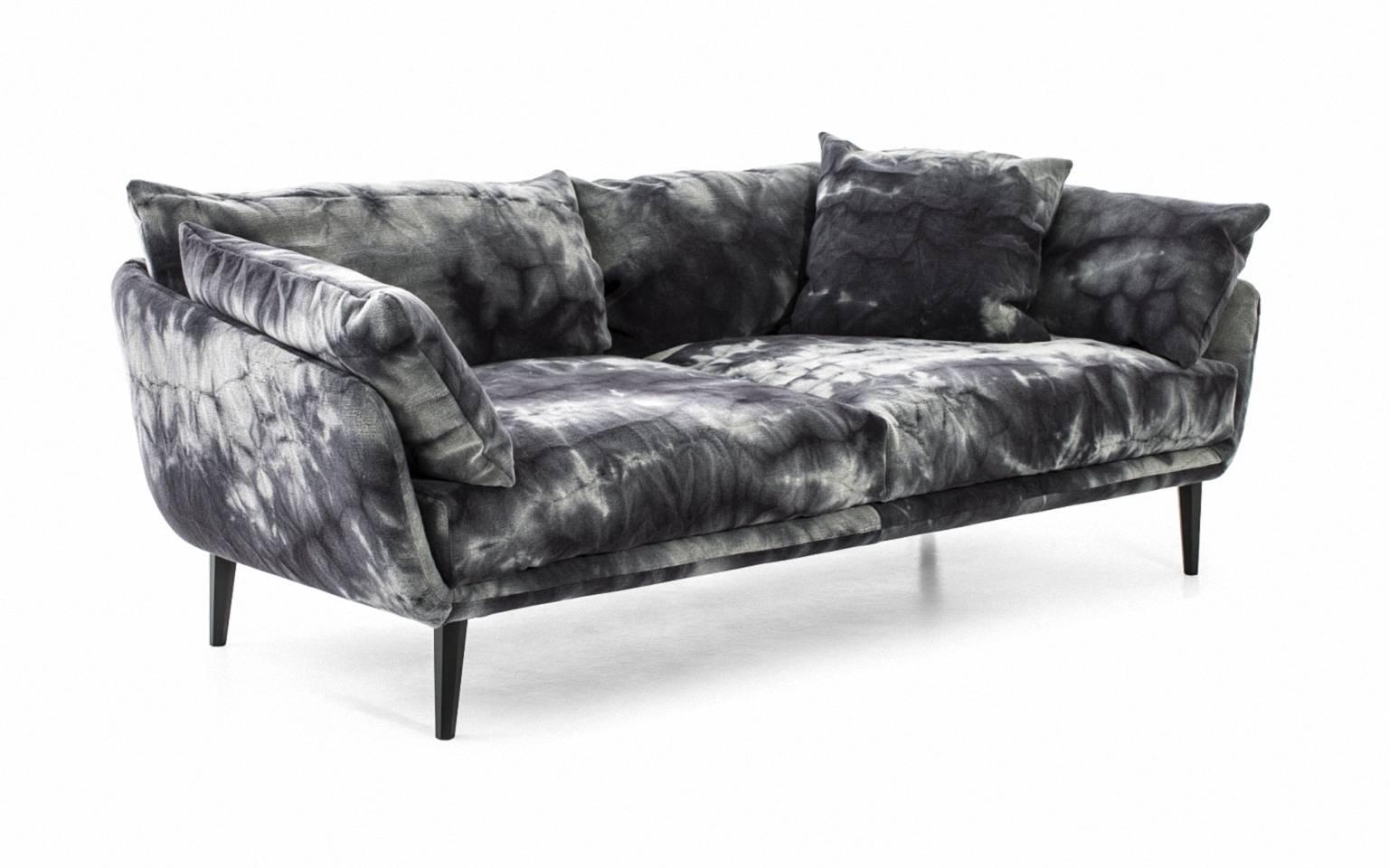 Moderne Canapé à trois places «ister Ray » recouvert de cuir de Moroso pour Diesel en vente