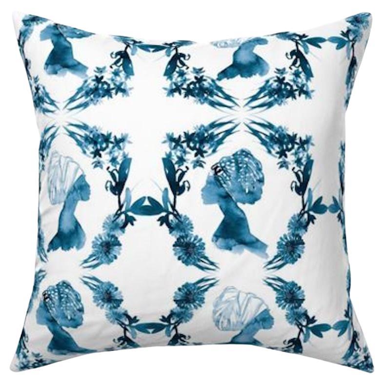 Sisters Blue Pillow For Sale