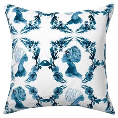 Coussin bleu des sœurs