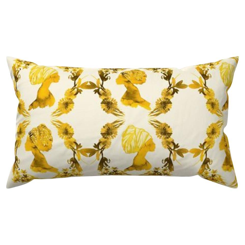 Sisters Gold Lumbar Pillow For Sale