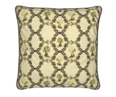 Sisters Cream Cotton-Linen Pillow