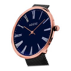 Sistine Black 40mm Mesh Band Quartz Watch (Complimentary extra straps)